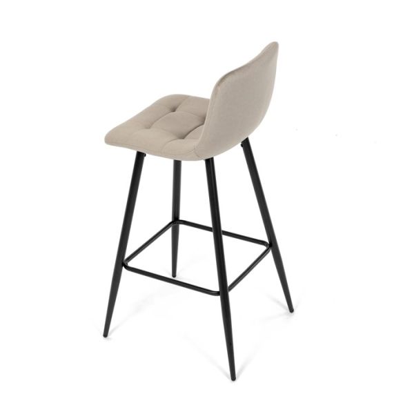 Barová stolička, hnedá, látka, AUB-X7015 CAP2