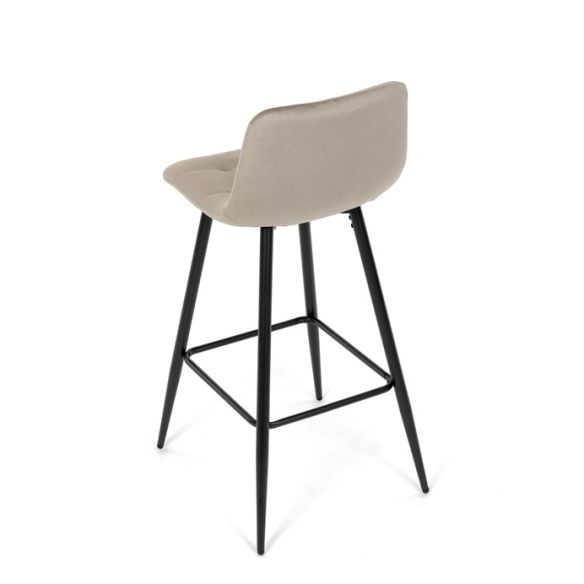 Barová stolička, hnedá, látka, AUB-X7015 CAP2