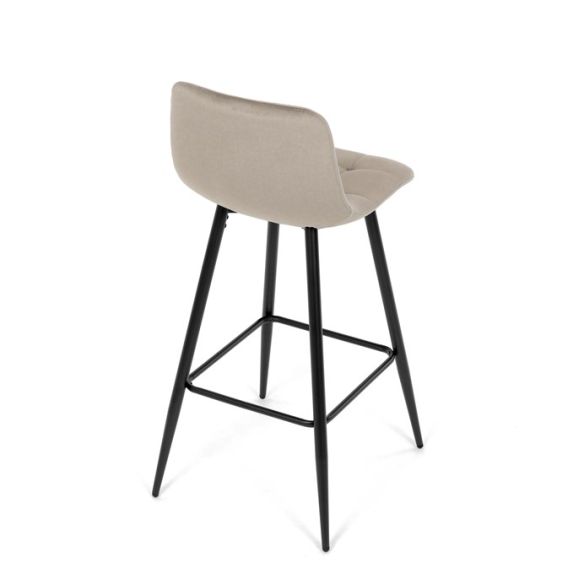 Barová stolička, hnedá, látka, AUB-X7015 CAP2