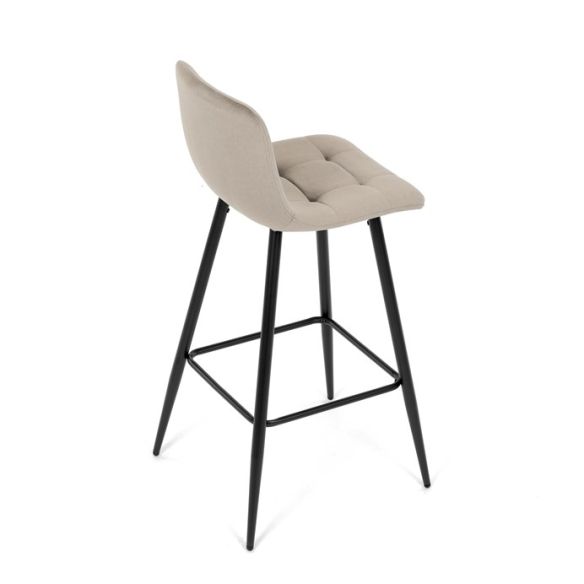 Barová stolička, hnedá, látka, AUB-X7015 CAP2