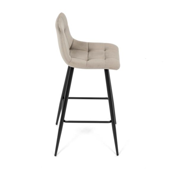 Barová stolička, hnedá, látka, AUB-X7015 CAP2