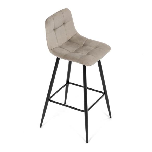 Barová stolička, hnedá, látka, AUB-X7015 CAP2