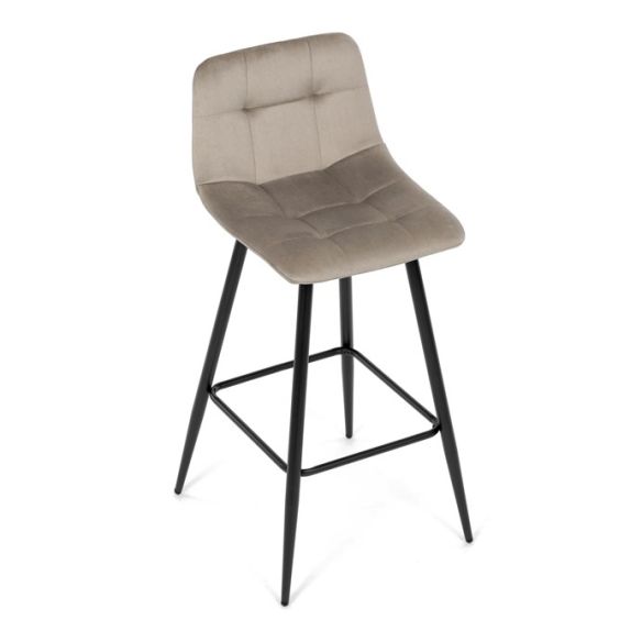 Barová stolička, hnedá, látka, AUB-X7015 CAP2