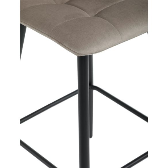 Barová stolička, hnedá, látka, AUB-X7015 CAP2