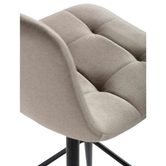 Barová stolička, hnedá, látka, AUB-X7015 CAP2