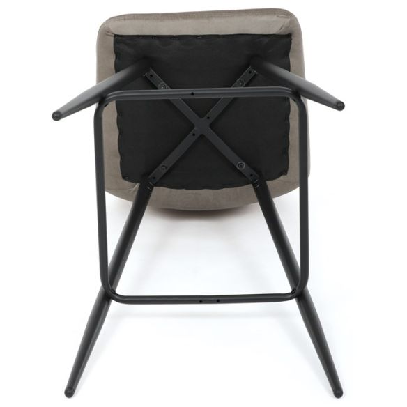 Barová stolička, hnedá, látka, AUB-X7015 CAP2