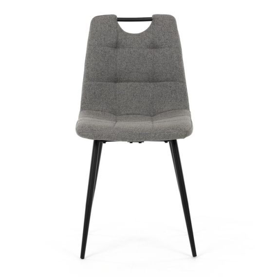 Jedálenská stolička, sivá, látka, DCL-V2017 GREY2