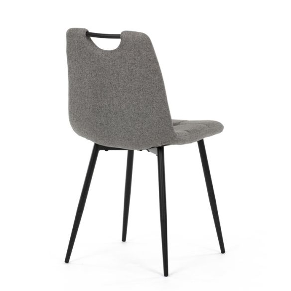 Jedálenská stolička, sivá, látka, DCL-V2017 GREY2