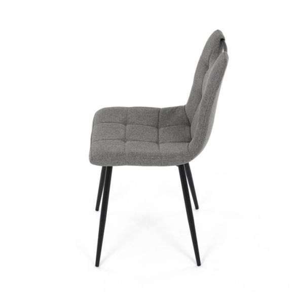 Jedálenská stolička, sivá, látka, DCL-V2017 GREY2