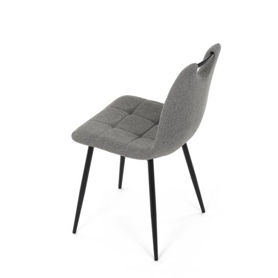 Jedálenská stolička, sivá, látka, DCL-V2017 GREY2