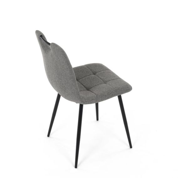 Jedálenská stolička, sivá, látka, DCL-V2017 GREY2
