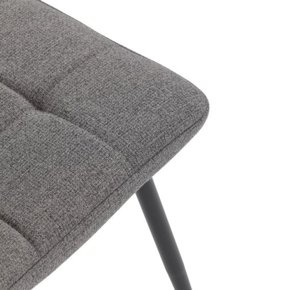 Jedálenská stolička, sivá, látka, DCL-V2017 GREY2