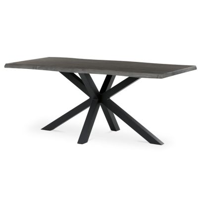 Jedálenský stôl 180x90cm, mdf, old wood, HT-F4618 GREY