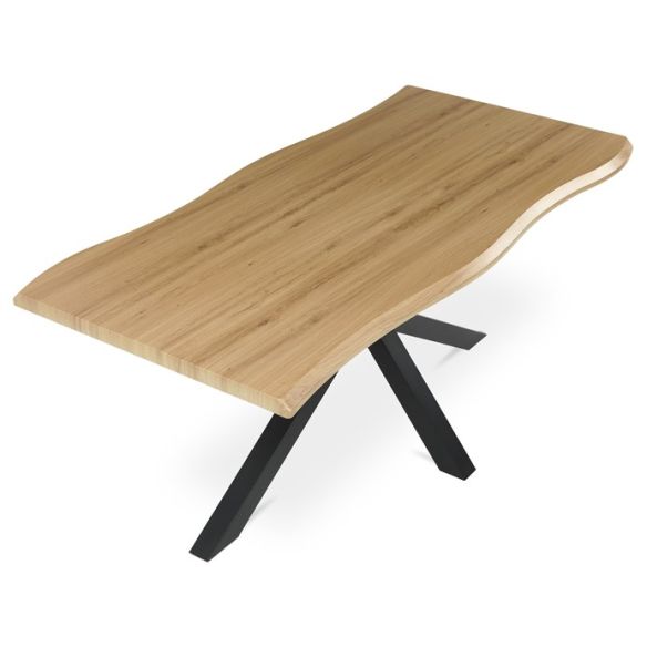 Jedálenský stôl 180x90cm, mdf, old wood, HT-F4618 OAK