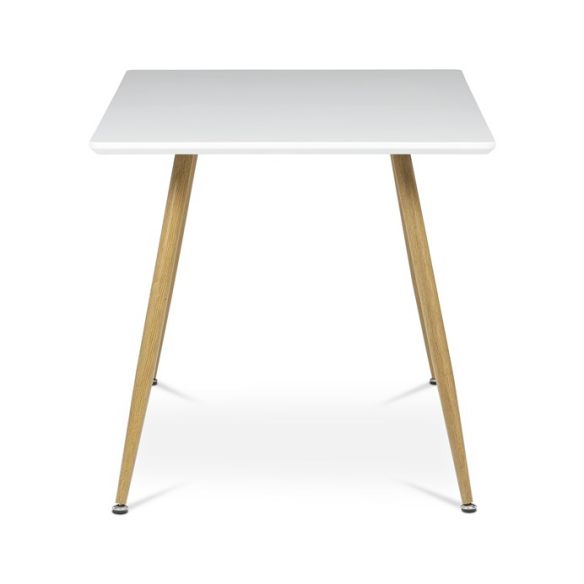 Jedálenský stôl 140x80cm, mdf, biela, HT-W1214 WT