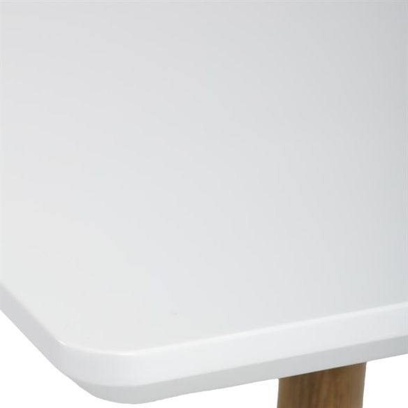 Jedálenský stôl 140x80cm, mdf, biela, HT-W1214 WT