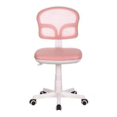 Detská stolička, výškovo nastaviteľná, ružová sieťovina, KA-C801 PINK 2