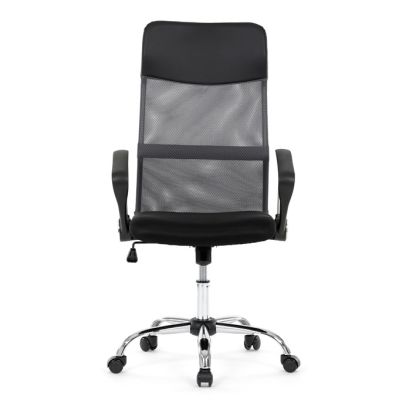 Kancelárska stolička, hojdací mechanizmus, šedá sieťovina, KA-E305 GREY 2