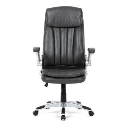 Kancelárske kreslo, hojdací mechanizmus, šedá ekokoža, KA-F1218 GREY 2