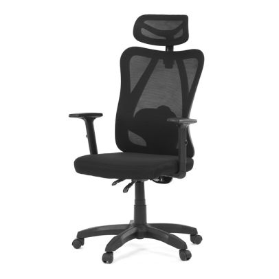Kancelárska stolička, synchrónny mechanizmus, čierna sieťovina, KA-R215 BK