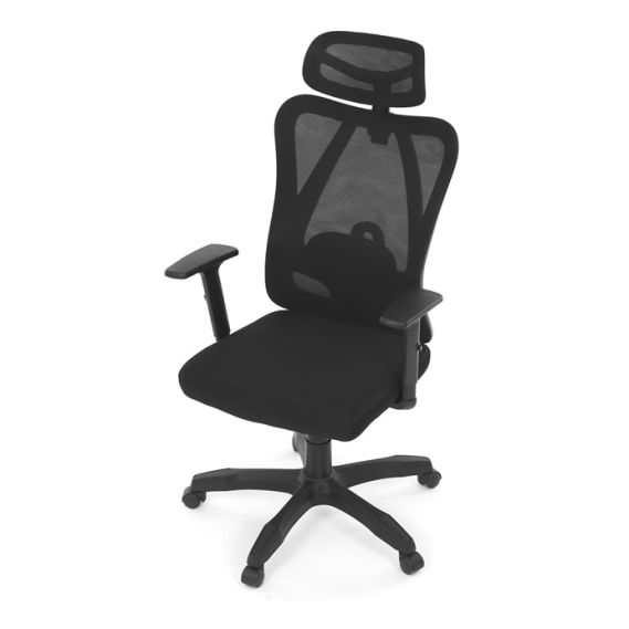 Kancelárska stolička, synchrónny mechanizmus, čierna sieťovina, KA-R215 BK