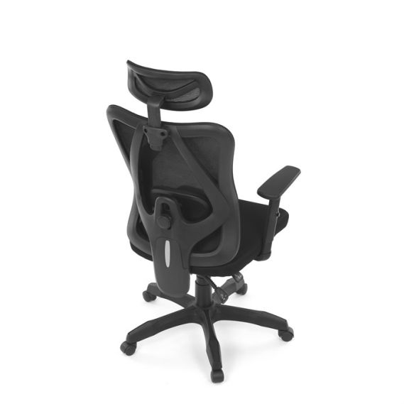 Kancelárska stolička, synchrónny mechanizmus, čierna sieťovina, KA-R215 BK