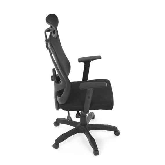 Kancelárska stolička, synchrónny mechanizmus, čierna sieťovina, KA-R215 BK