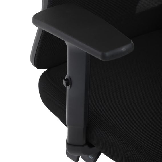 Kancelárska stolička, synchrónny mechanizmus, čierna sieťovina, KA-R215 BK