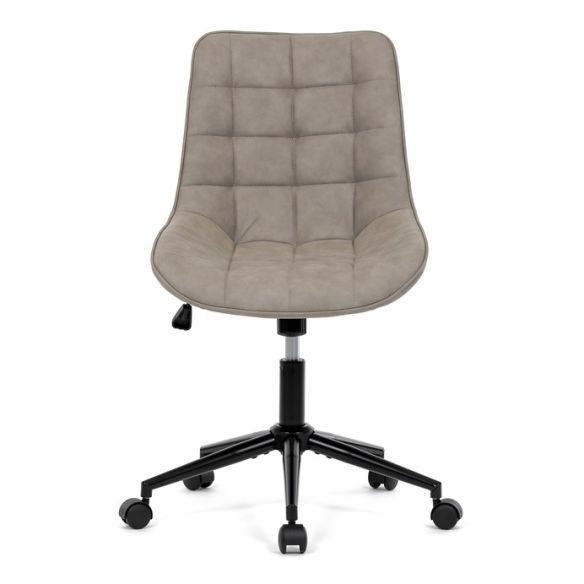 Pracovná stolička, výškovo nastaviteľná, béžová látka, KA-V3120 LAN3