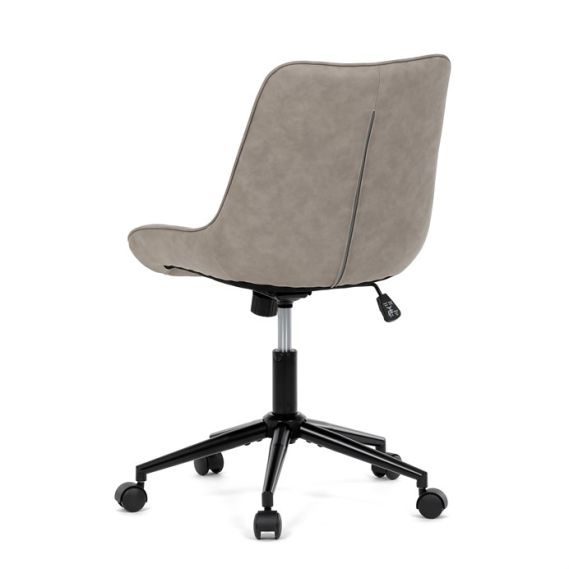 Pracovná stolička, výškovo nastaviteľná, béžová látka, KA-V3120 LAN3