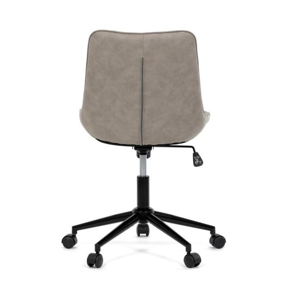 Pracovná stolička, výškovo nastaviteľná, béžová látka, KA-V3120 LAN3