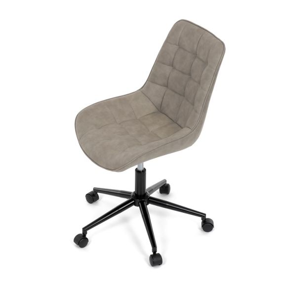 Pracovná stolička, výškovo nastaviteľná, béžová látka, KA-V3120 LAN3