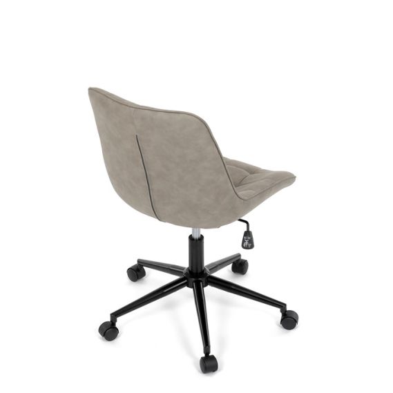 Pracovná stolička, výškovo nastaviteľná, béžová látka, KA-V3120 LAN3