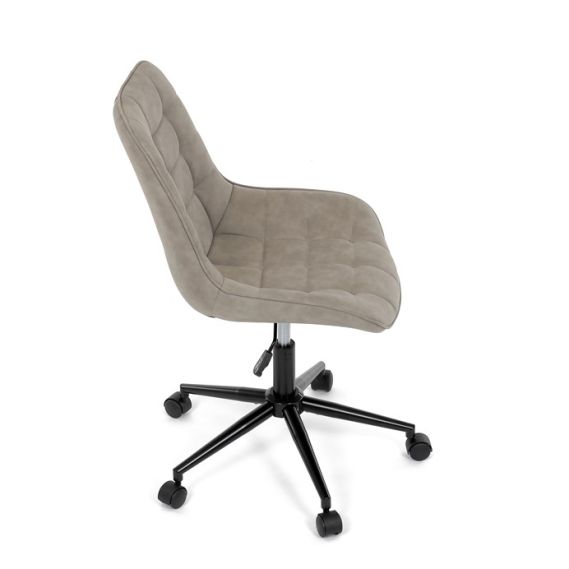 Pracovná stolička, výškovo nastaviteľná, béžová látka, KA-V3120 LAN3