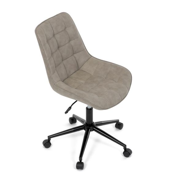 Pracovná stolička, výškovo nastaviteľná, béžová látka, KA-V3120 LAN3
