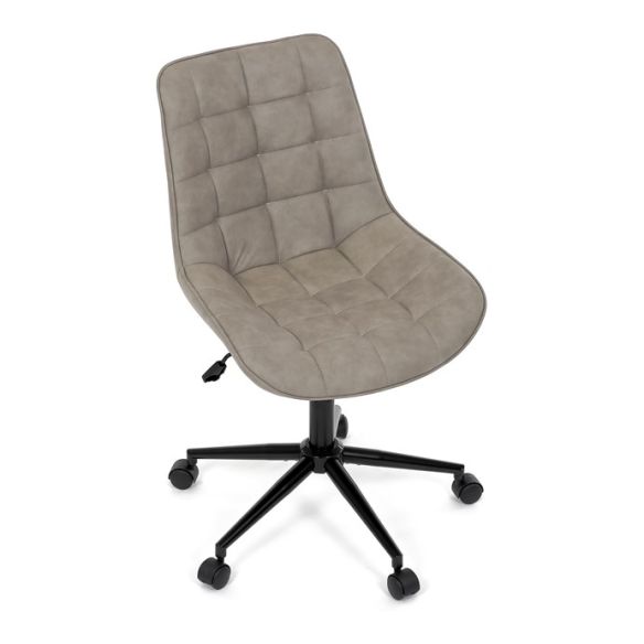 Pracovná stolička, výškovo nastaviteľná, béžová látka, KA-V3120 LAN3