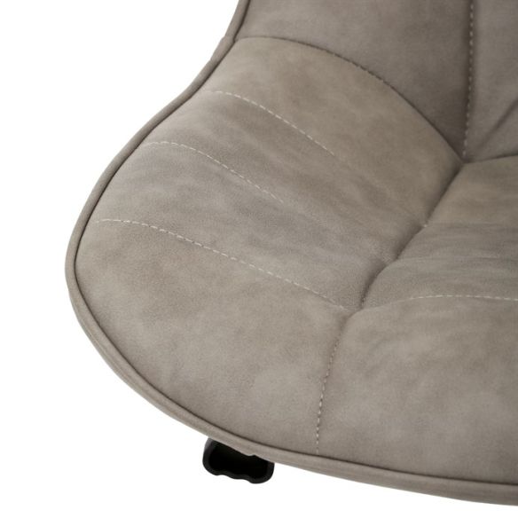 Pracovná stolička, výškovo nastaviteľná, béžová látka, KA-V3120 LAN3