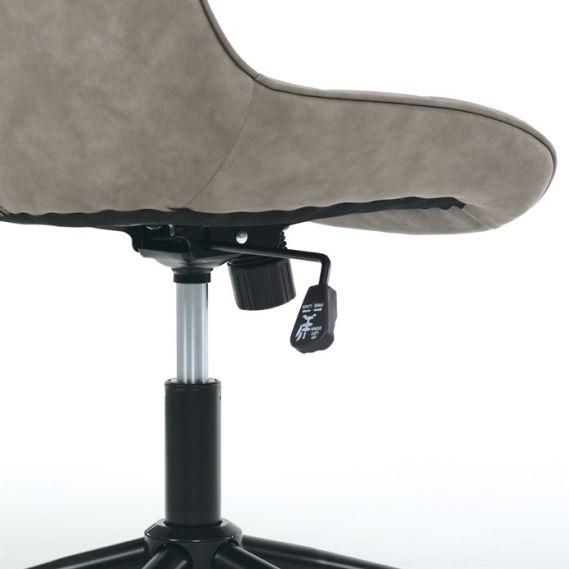 Pracovná stolička, výškovo nastaviteľná, béžová látka, KA-V3120 LAN3