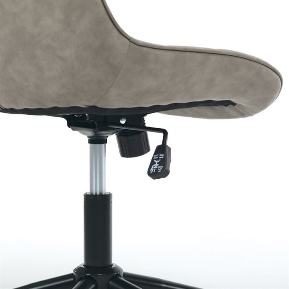 Pracovná stolička, výškovo nastaviteľná, béžová látka, KA-V3120 LAN3