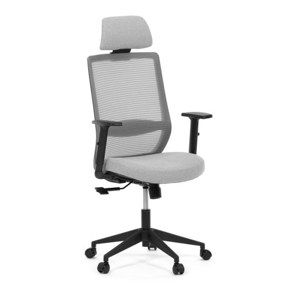 Kancelárska stolička, synchrónny mechanizmus, sivá sieťovina, KA-V3329 GREY