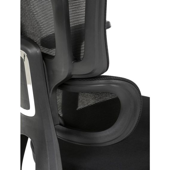 Kancelárska stolička, synchrónny mechanizmus, čierna sieťovina, KA-Y358 BK
