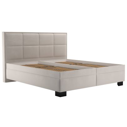 Manželská posteľ 160x200 Blanar ELA, nohy čierna N90/tiffany 01 2