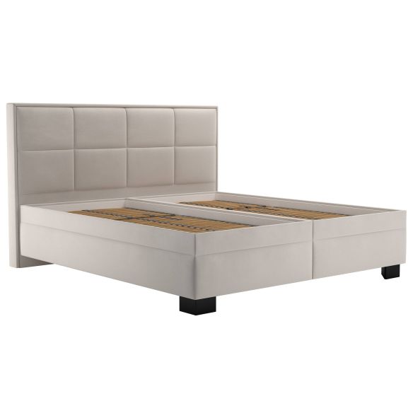 Manželská posteľ 160x200 Blanar ELA, nohy čierna N90/tiffany 01