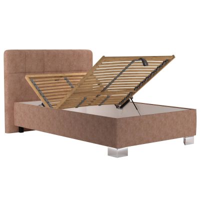 Posteľ 140x200 Blanar KELLY ARAGON , nohy chróm N11/aragon 62 2