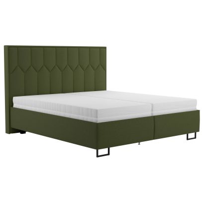 Manželská posteľ 180x200 Blanar KORFU, nohy čierna/prima 10