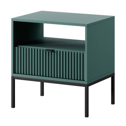 Nočný stolík NOVA S54, čierna/labrador