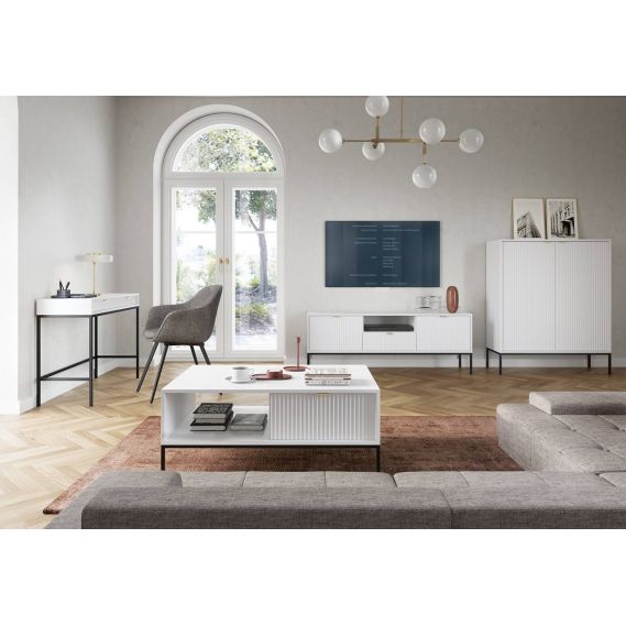 Nočný stolík NOVA S54, čierna/labrador