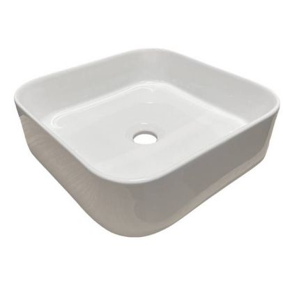 Umývadlo na dosku SARA WHITE 2 (37C), biely lesk