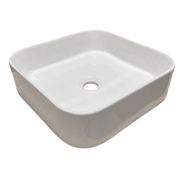 Umývadlo na dosku SARA WHITE 2 (37C), biely lesk