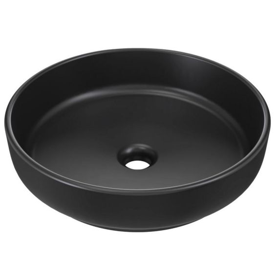 Umývadlo na dosku RIVER 1 UN 40 E-6595, čierny mat